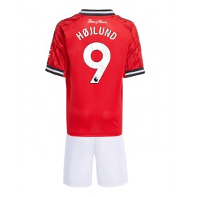 Baby Fußballbekleidung Manchester United Rasmus Hojlund #9 Heimtrikot 2025-26 Kurzarm (+ kurze hosen)